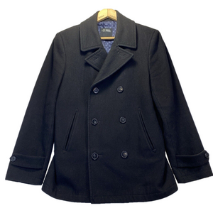 Wayne Gretzky Collection No. 99 Pea Coat Size Small 34-36 Black Wool/Polyester